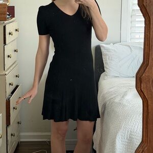 Polo Ralph Lauren Black Knit Mini Dress